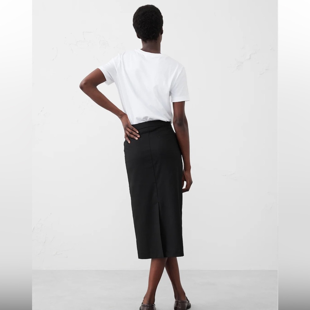 Banana Republic Factory Petite Tailored Midi Skirt - Picture 2 of 2